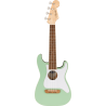 FENDER Fullerton Strat Uke touche Noyer plaque blanche Surf Green