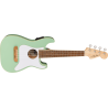 FENDER Fullerton Strat Uke touche Noyer plaque blanche Surf Green