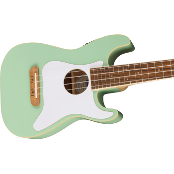 FENDER Fullerton Strat Uke touche Noyer plaque blanche Surf Green