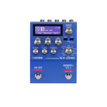 BOSS SY-200 polyphonic guitar synthesizer avec lcd display 128 memories 200 series pedale