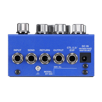 BOSS SY-200 polyphonic guitar synthesizer avec lcd display 128 memories 200 series pedale