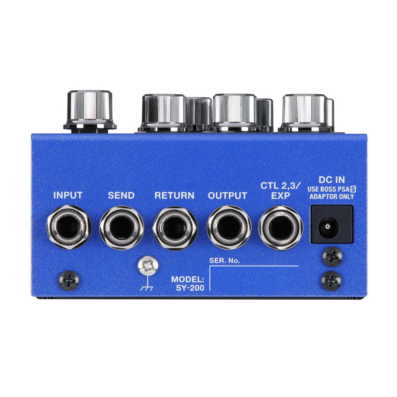 BOSS SY-200 polyphonic guitar synthesizer avec lcd display 128 memories 200 series pedale