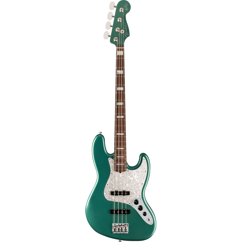 FENDER Adam Clayton Jazz Bass touche palissandre Sherwood Green Metallic