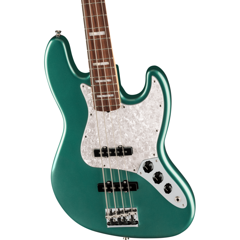 FENDER Adam Clayton Jazz Bass touche palissandre Sherwood Green Metallic