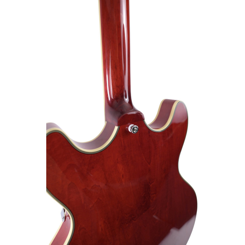 LARRY CARLTON H7 STR touche ebene Seethrough Red