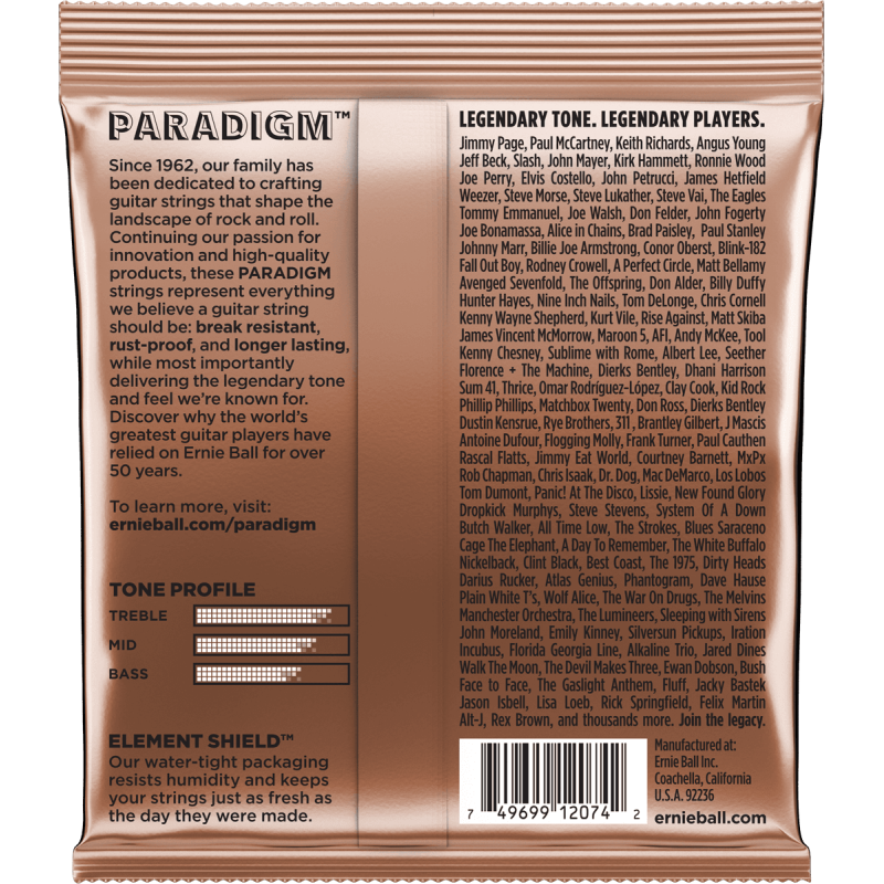 ERNIE BALL 2074 paradigm phosphore bronze medium 13-56