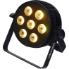 ALGAM LIGHTING SLIMPAR-710-HEX projecteur à led 7x10w 6-en-1 rgbwau slim