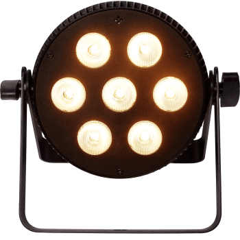 ALGAM LIGHTING SLIMPAR-710-HEX projecteur à led 7x10w 6-en-1 rgbwau slim