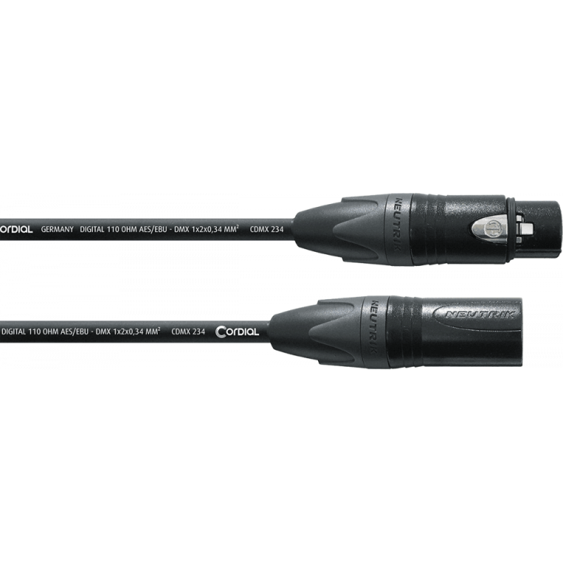 ALGAM LIGHTING DMX3-5M Câble DMX 3 points - 5 m