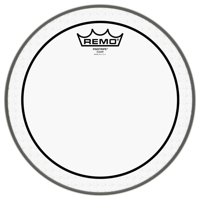 REMO PS-0310-00 peau pinstripe transparente 10 pour tom/ caisse claire