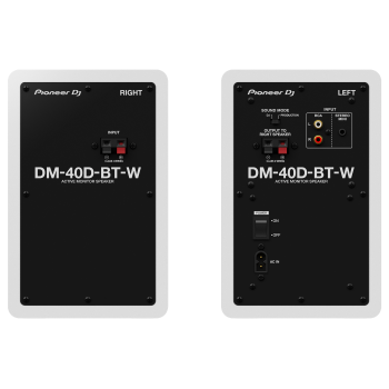 PIONEER DJ DM-40D-BT-W 4" Enceintes monitoring bluethooth la paire