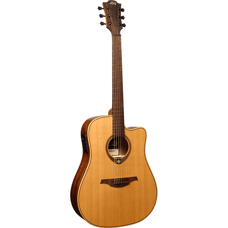 LAG T170DCE tramontane dreadnought cutaway electro