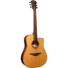 LAG T170DCE tramontane dreadnought cutaway electro