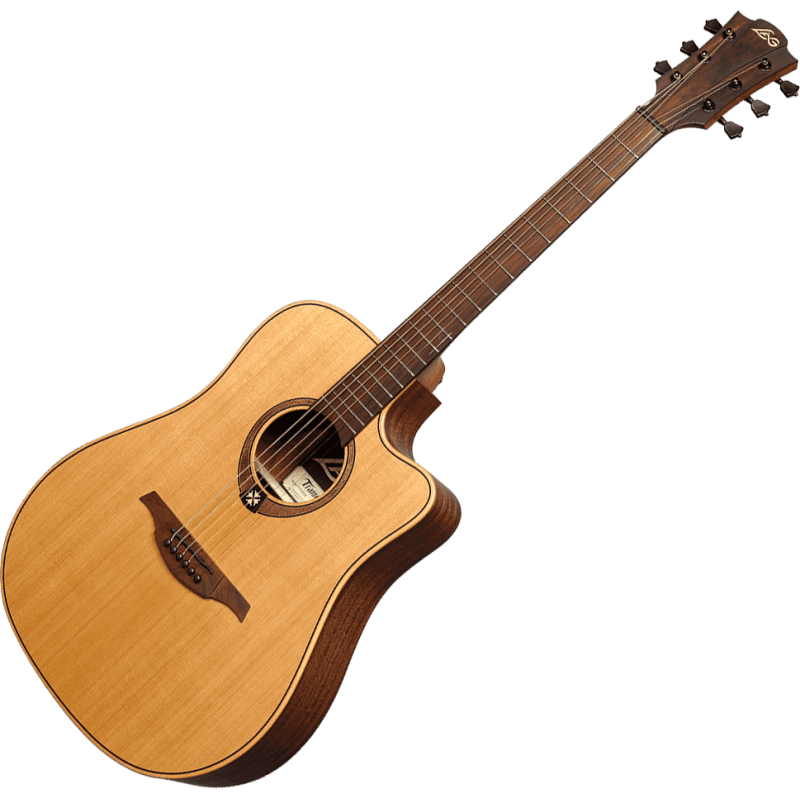 LAG T170DCE tramontane dreadnought cutaway electro