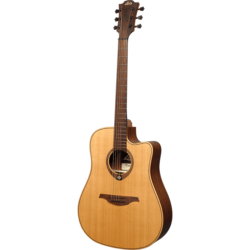 LAG T170DCE tramontane dreadnought cutaway electro