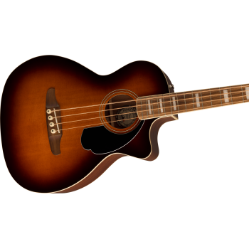 FENDER Kingman Bass touche Noyer plaque noire Shaded Edge Burst