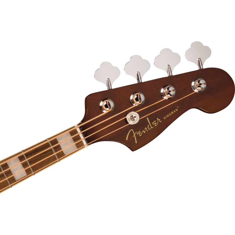 FENDER Kingman Bass touche Noyer plaque noire Shaded Edge Burst