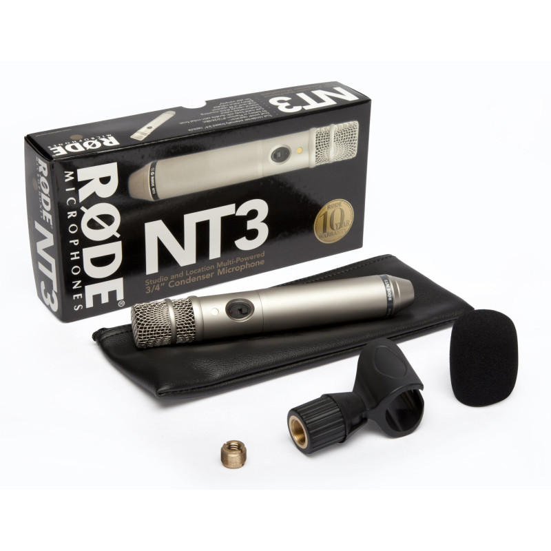 RODE NT3 Micro Studio/Scène Noir