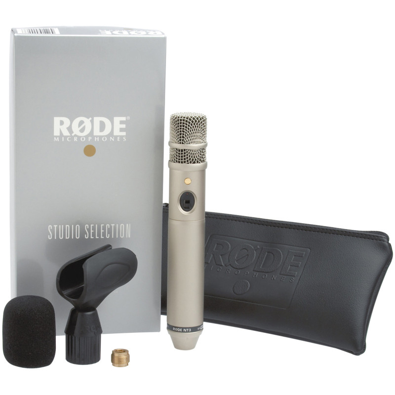 RODE NT3 Micro Studio/Scène Noir