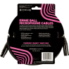ERNIE BALL 6392 câbles microphone gaine tissée xlr mâle/xlr fem 6m noir