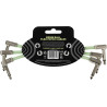 ERNIE BALL 6475 câble de patch flex 15cm - pack de 3 phosphorescent
