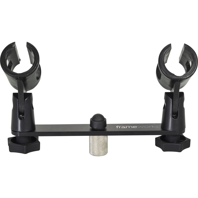 GATOR FRAMEWORKS GFWMIC1TO2 barre de montage de microphone stéréo 1-to-2