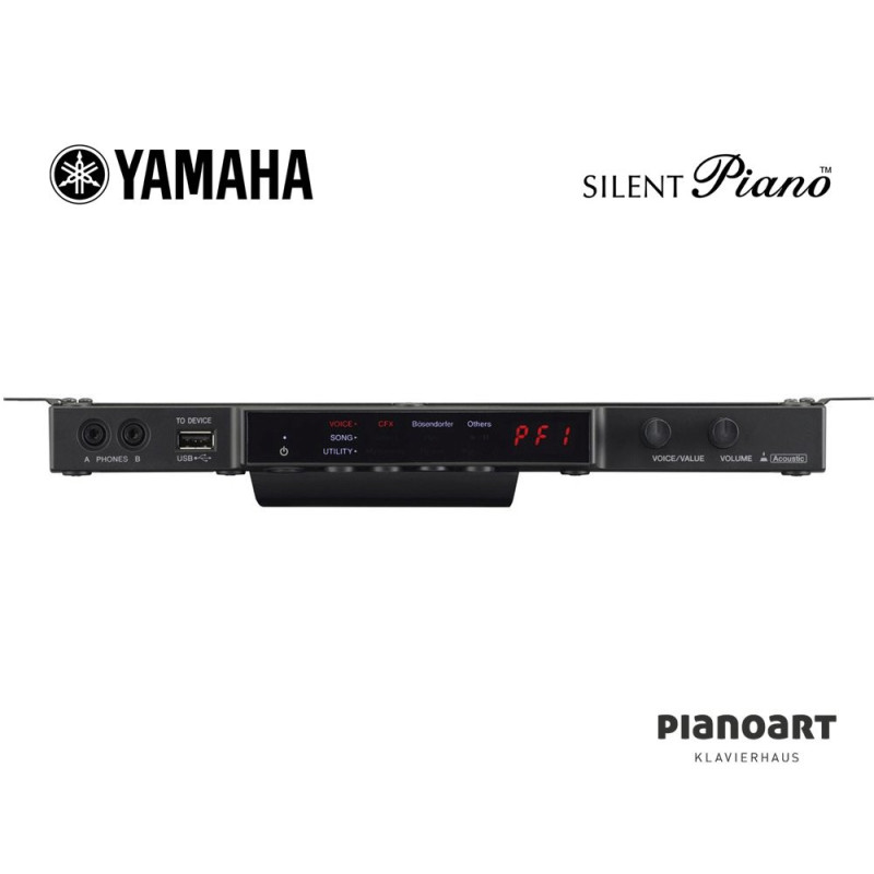 YAMAHA SE 122 SH3 PE piano droit silent sh3 serie se 1,22m noir brillant