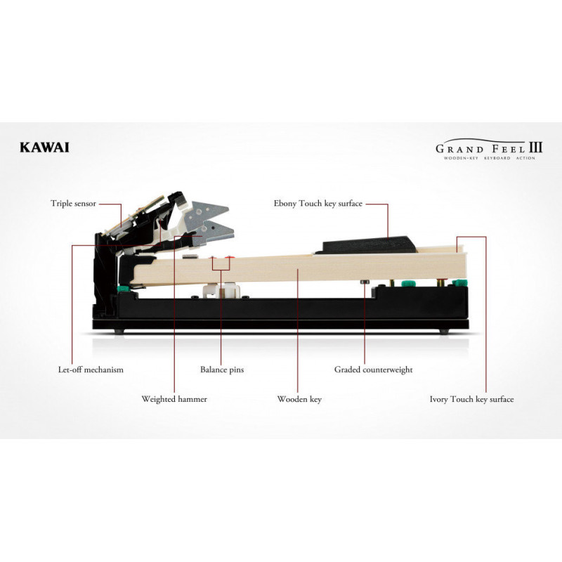 KAWAI CA 701B Finition Noir Mat