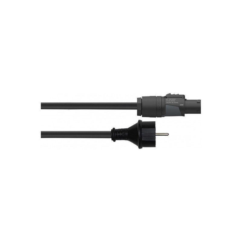 CORDIAL CFCA1.5SO-TRUE1 Câble PowerCON PVC True1 / Schuko droit 1,5 m
