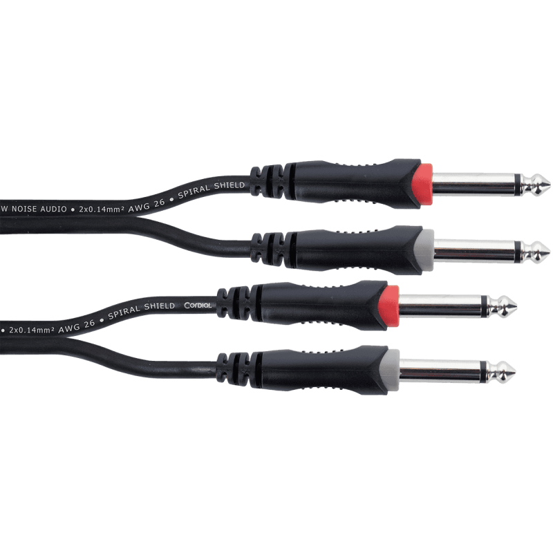 CORDIAL EU6PP câble audio double jacks mono 6 m