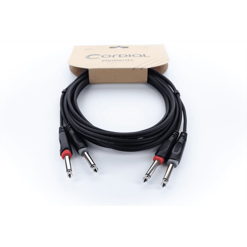 CORDIAL EU6PP câble audio double jacks mono 6 m