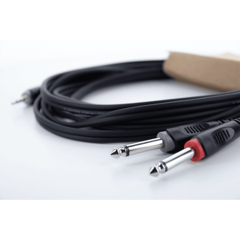 CORDIAL EY1.5WPP câble y bretelle mini-jack stéréo / 2 jacks mono 1,5 m