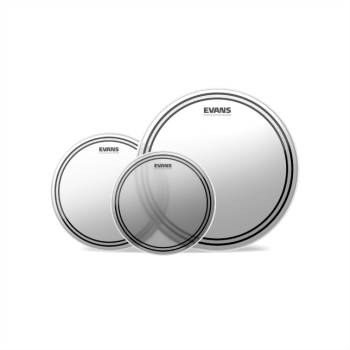 EVANS ETP-EC2SCTD-R EVANS Packs de peaux de toms EVANS EC2 sablées Rock (10" 12" et 16")
