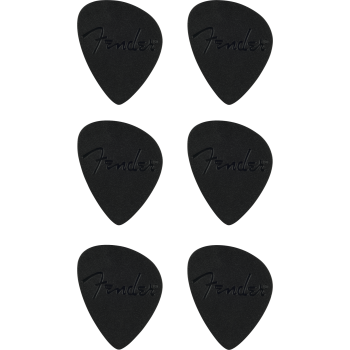 FENDER Offset Polycarbonate Picks Black 6