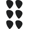 FENDER Offset Polycarbonate Picks Black 6