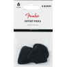 FENDER Offset Polycarbonate Picks Black 6