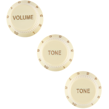 FENDER Stratocaster Soft Touch Knobs Aged White