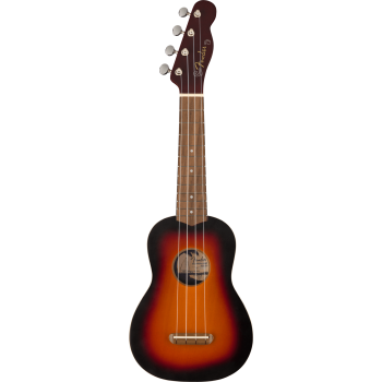 FENDER Venice Soprano Uke touche Noyer 2-Color Sunburst