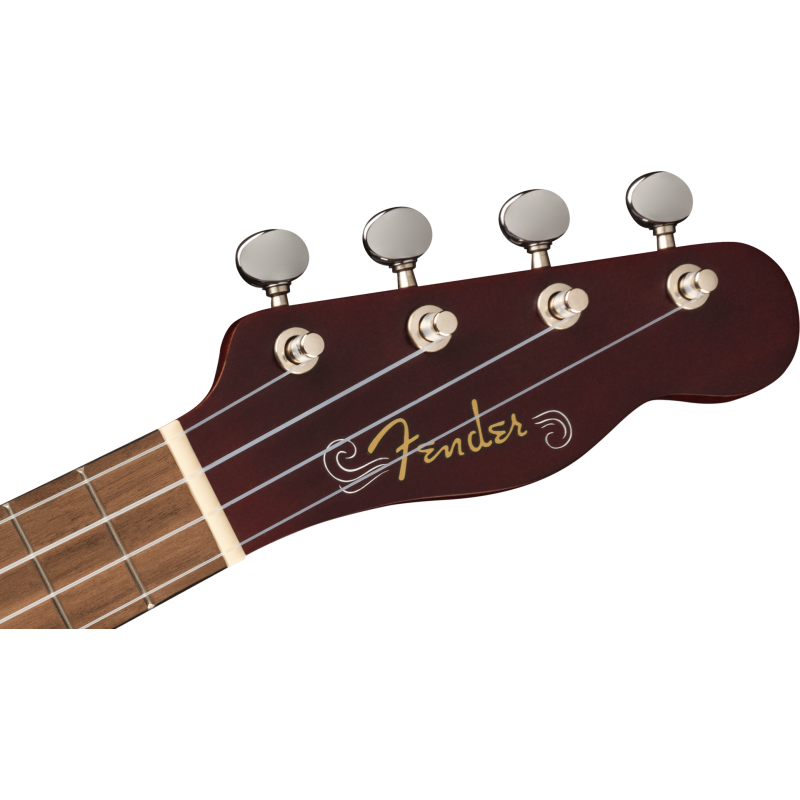 FENDER Venice Soprano Uke touche Noyer 2-Color Sunburst