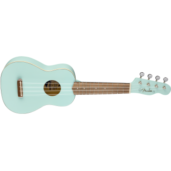 FENDER Venice Soprano Uke touche Noyer Daphne Blue