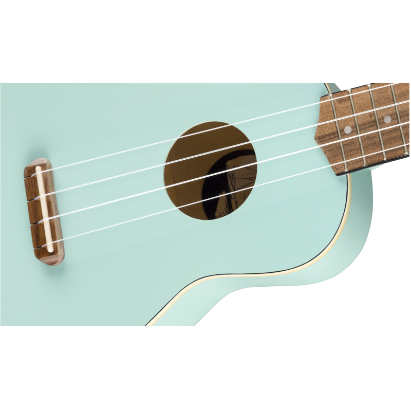 FENDER Venice Soprano Uke touche Noyer Daphne Blue