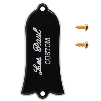 GIBSON ACCESSORIES PRTR-020 truss rod cover "les paul custom" (black)