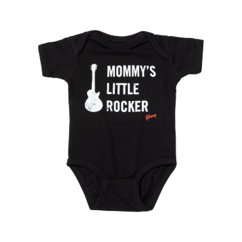 GIBSON Mommy's Little Rocker Les Paul Onesie Black 12/18M
