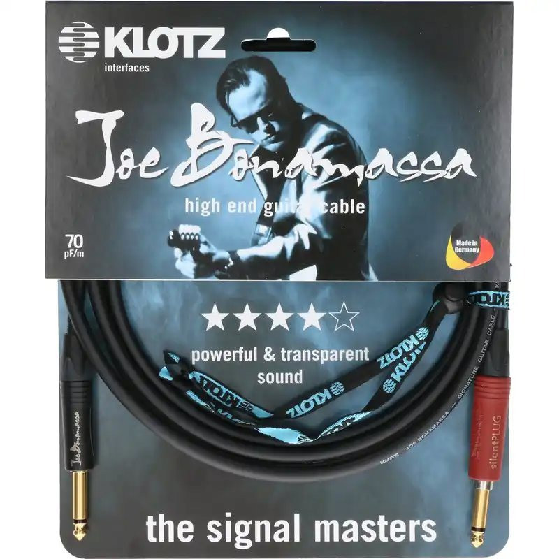 KLOTZ JBPSP060 Joe Bonamassa Guitar 6m Jack 2p - Silent Plug