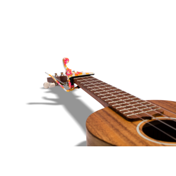 KYSER Capodastre Quick-Change pour mandoline, banjo, ukulele Ukulele Pastel Hibiscus