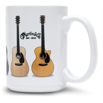 MARTIN  18N0243 mug,ceramic,withguitars,white,15oz