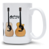 MARTIN  18N0243 mug,ceramic,withguitars,white,15oz