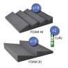POWER STUDIO STUDIO FOAM KIT 36 Pack 18 FOAM 30 + 18 FOAM 40 + 2 colles