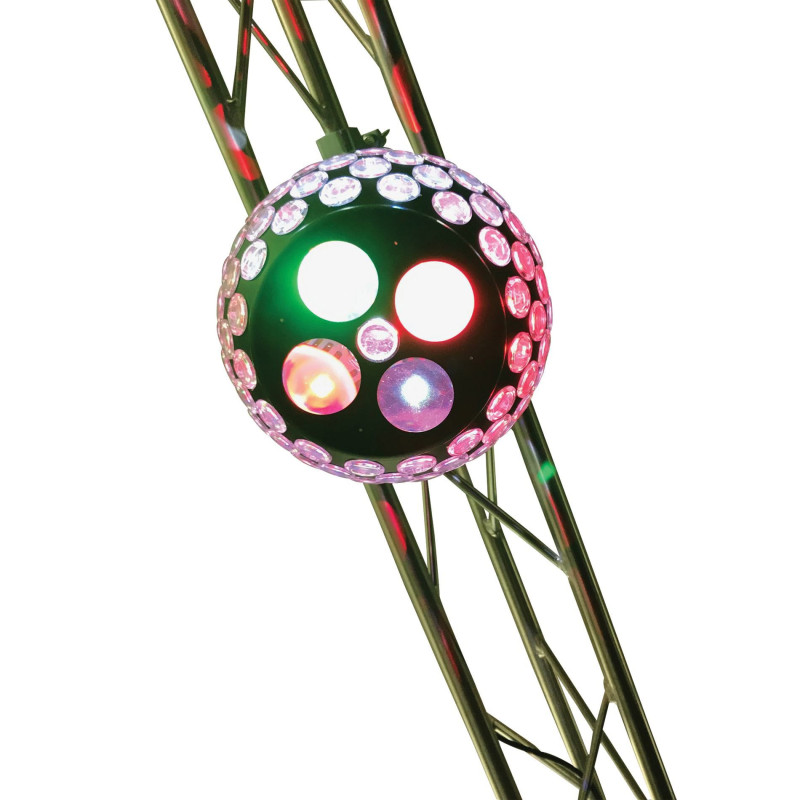 POWER LIGHTING MAGIC BALL Sphère DMX 4 LEDs de 3W 4-en-1