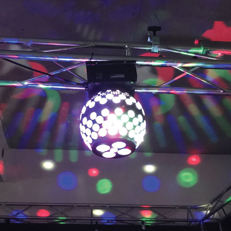 POWER LIGHTING MAGIC BALL Sphère DMX 4 LEDs de 3W 4-en-1